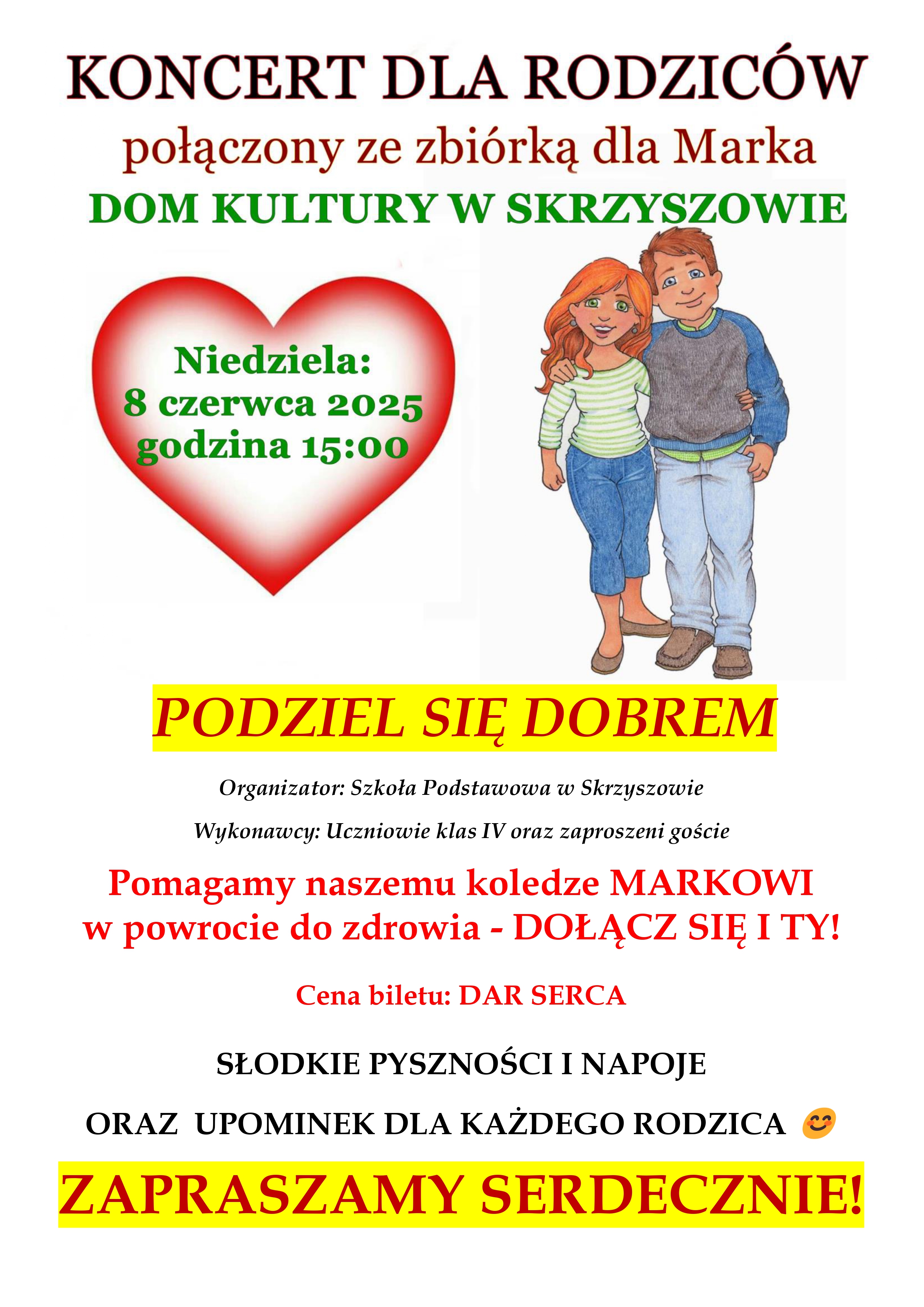 Plakat informacyjny o akcji
